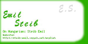 emil steib business card
